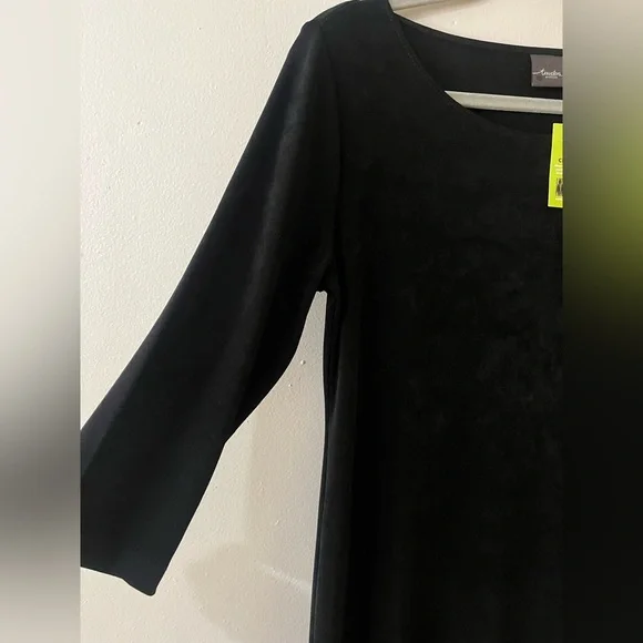 Black Chicos Travelers Collection Midi Dress NWT Women’s 1P/ 8 Petite - Picture 3 of 8